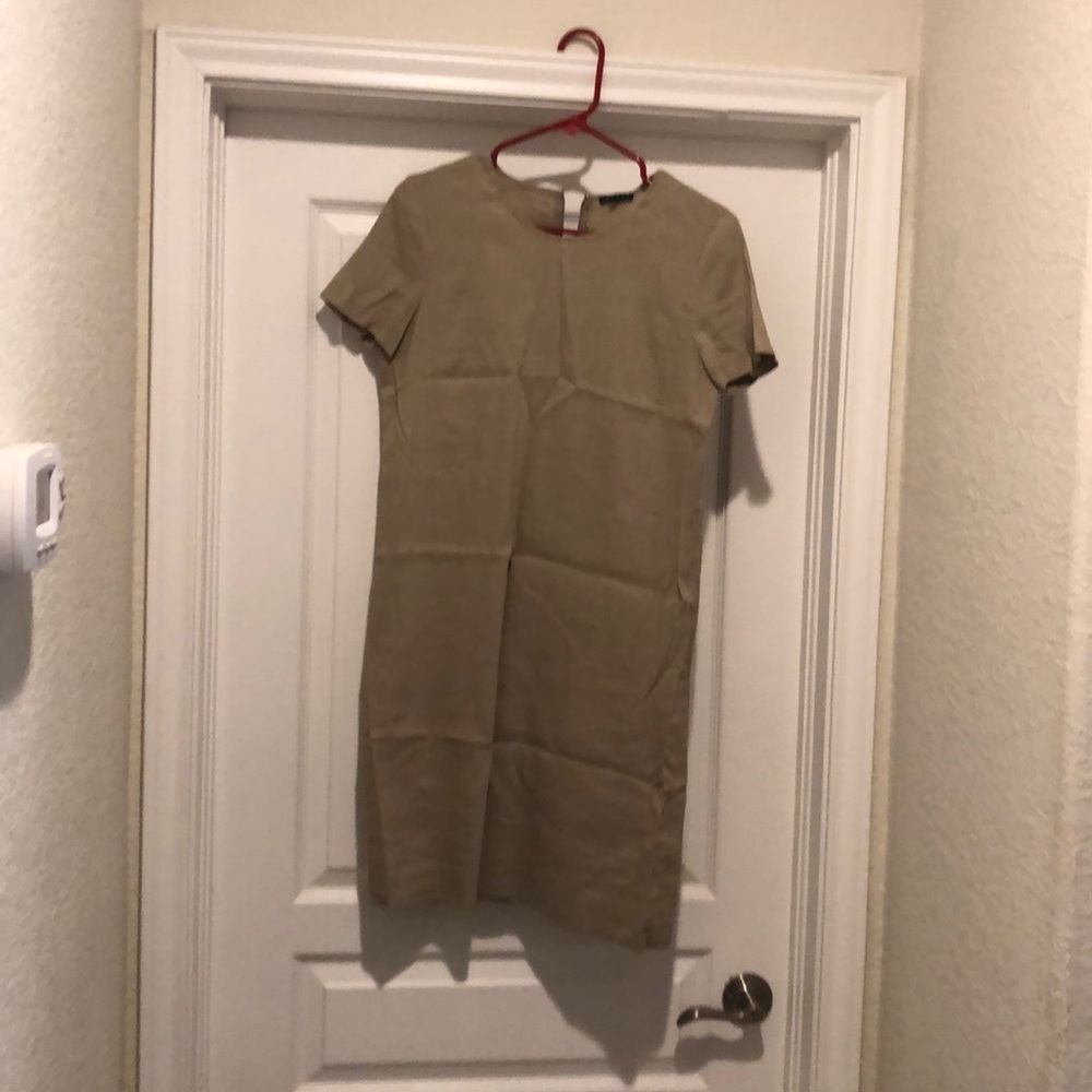 Theory tan dress. Bought on Shopbop.
